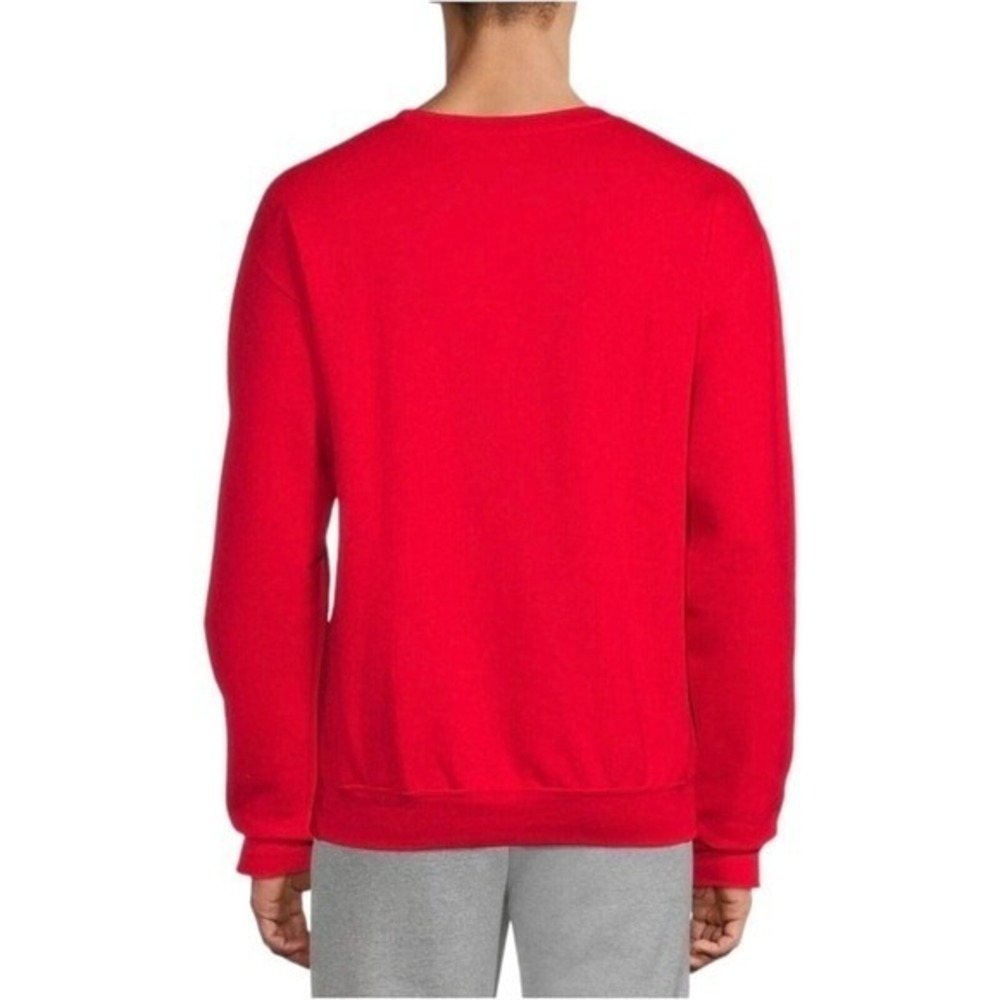 Athletic Works Sweater Mens  Large 42-44 Red‎ Cotton Sweatshirt Pullover Comfort - Picture 12 of 12